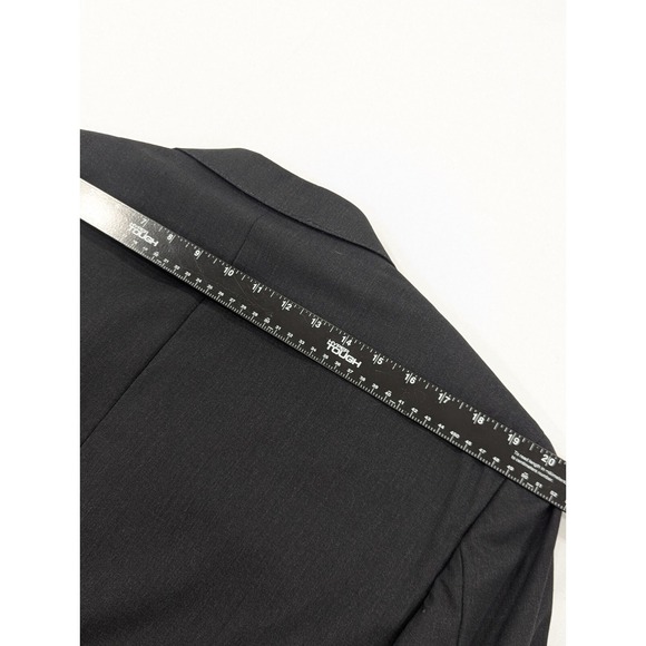 Ermenegildo Zegna Saks Fifth charcoal Slim Fit Suit Jacket Wool Blazer 44L 48" - Picture 15 of 15